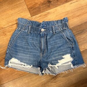 American Eagle Outfitters Distressed Blue Jean Shorts